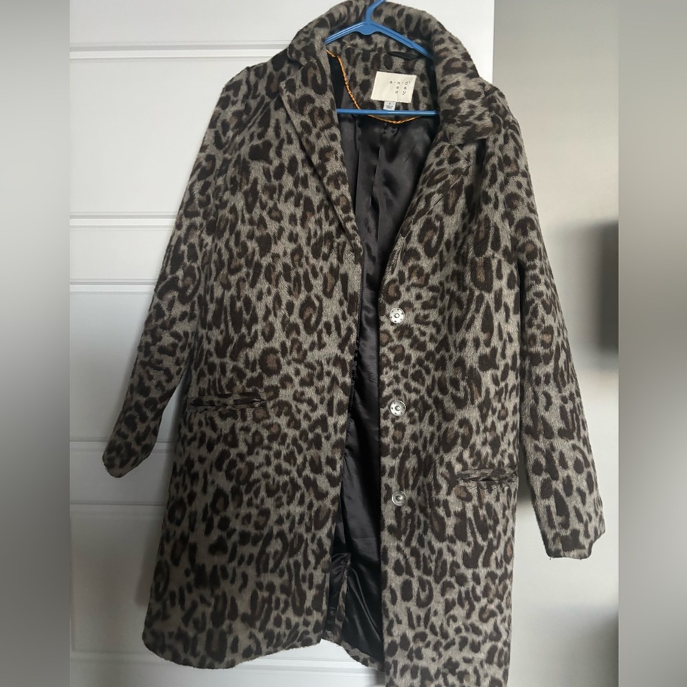 A New Day Leopard Coat